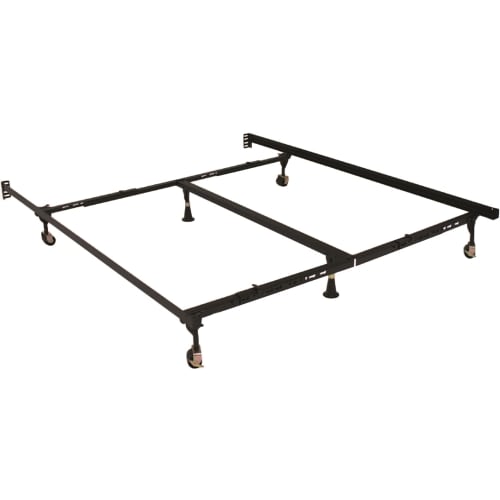 Hollywood Bed 7.5in High, Premium Lev-R-Lock® Bed Frame with Glides, Queen, California/Eastern King